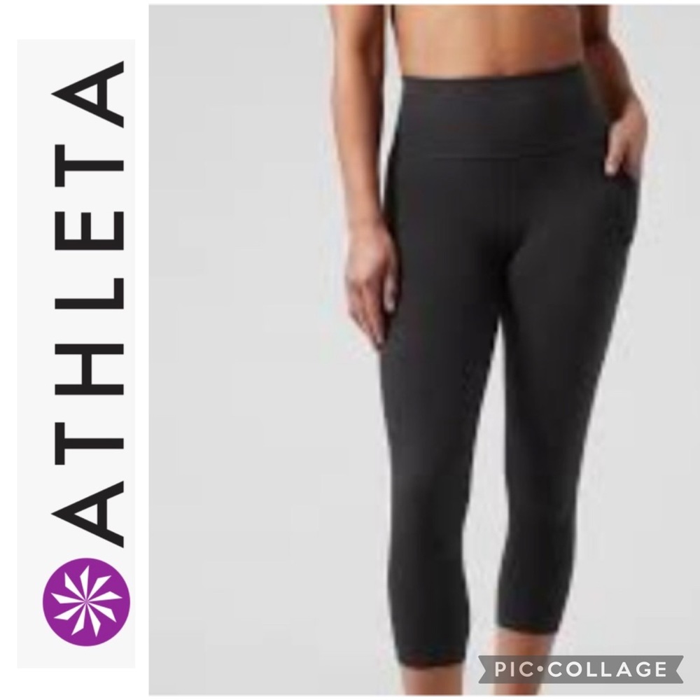Athleta Salutation Stash pocket II Capri NWT  Small